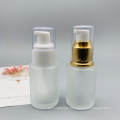 Free Sample Empty 30Ml Clear Frosted Glass Serum Bottle With Pump